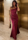 Summer Women's Satin Slash Shoulder Party Mini Dress