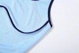 Spring Women's Low Back Top and High-Waist Color-Block Tight-Fitting Sport Pants Set
