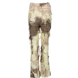 Summer Women's Fashion Street Style Ripped Fringe Casual Long Pants