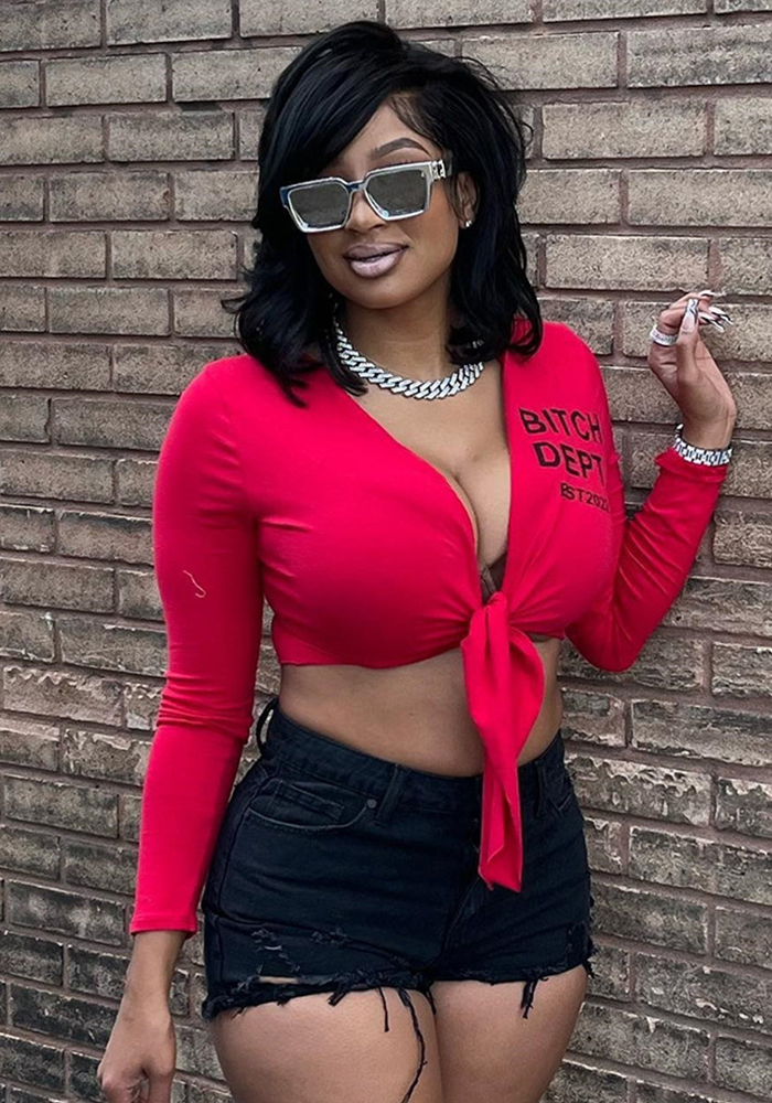 Slim-Fit Letter Print T-Shirt for Summer Casual Streetwear