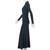 Women Formal Party Sexy Long Sleeve Bodycon Dress