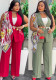 Summer Sleeveless Blazer Jacket and Long Pants Three-Piece Set