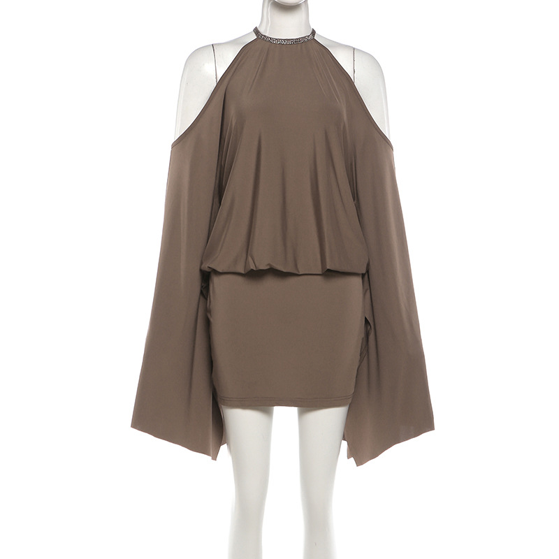 Hollow-Out Knitted Dress for Summer Casual Cover-Up