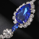 Women Rhinestone Underwear Sexy Bikini Body Chain Teardrop Shape Accessories Body Chain
