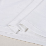 Women's Crop Letter Print Short Sleeve T-shirt