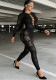 Women Holidays Hollow Out Rhinestone Bodysuit