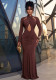 Women Formal Party Sexy Long Sleeve Bodycon Dress