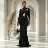 Women Formal Party Sexy Long Sleeve Bodycon Dress