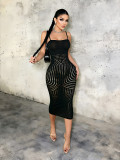 Women Hollow Out Knitting Dress