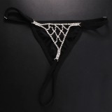 Women Mesh Rhinestone Underwear Sexy Body Chain