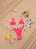 Women Sexy Lace-Up Bikini Beach Holidays Swimwear