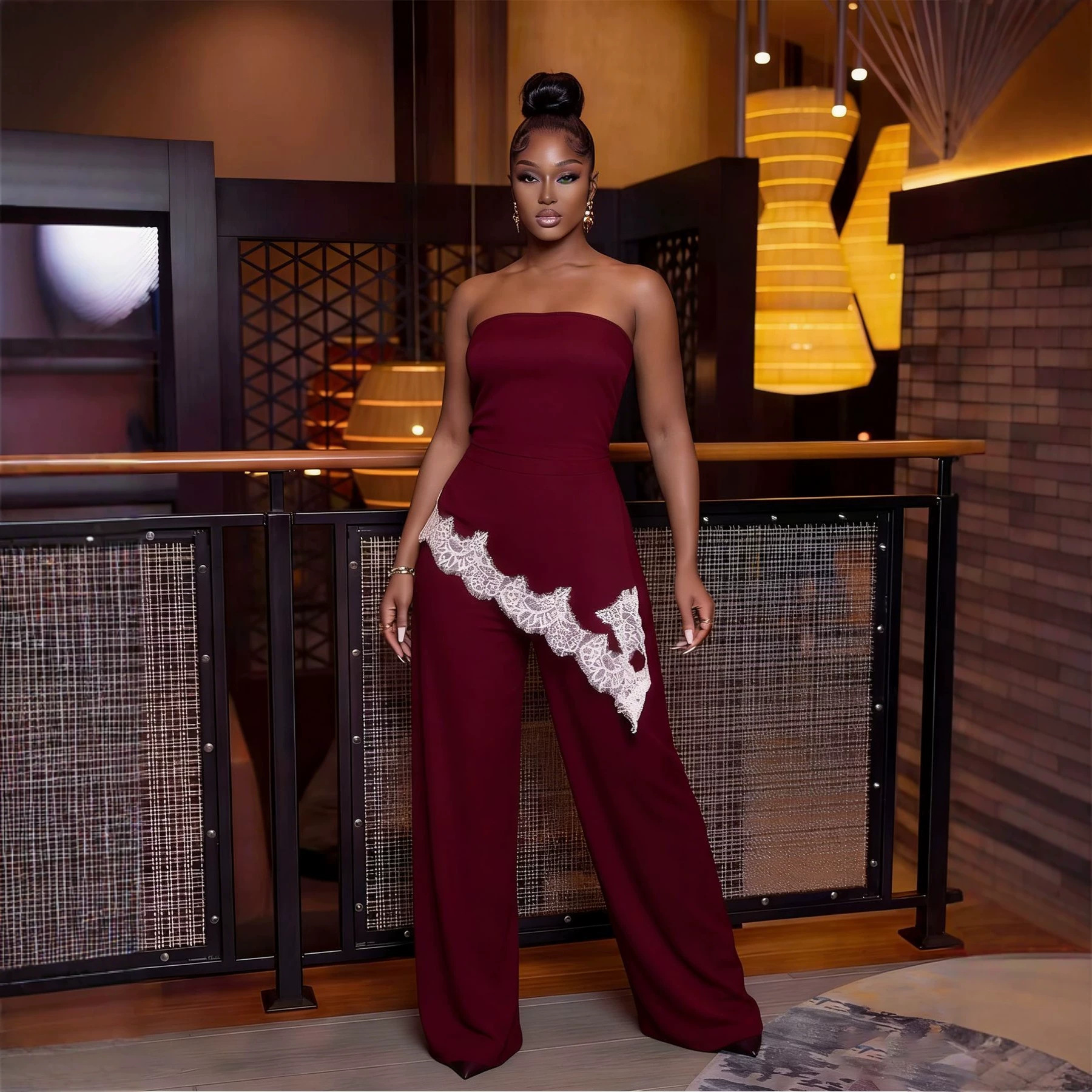Off-Shoulder Long Sleeve Maxi Dress for Evening Events
