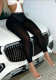 Women See-Through Stretchy Cropped Pants