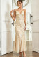 Women Sexy Chiffon Patchwork Sequin Dress