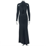 Women Formal Party Sexy Long Sleeve Bodycon Dress