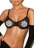 Women Full Rhinestone Floral Water Diamond Breast Pasties Sexy Lingerie Nipple Covers