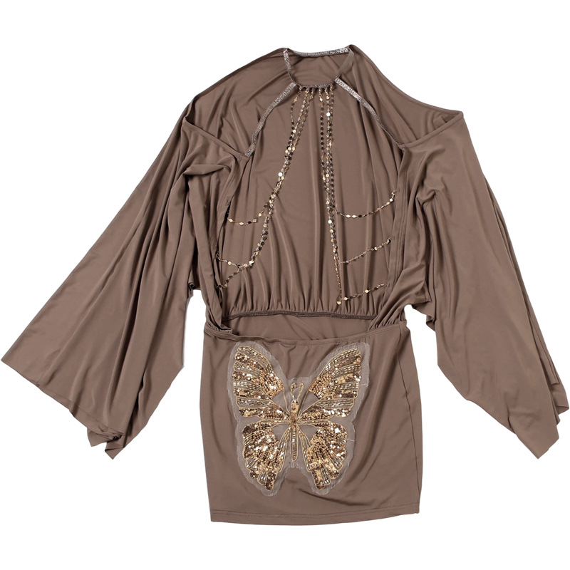 Hollow-Out Knitted Dress for Summer Casual Cover-Up