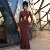 Women Formal Party Sexy Long Sleeve Bodycon Dress