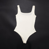Women Summer High Neck Ruched Mesh Asymmetrical T-Shirt Sleeveless Bodysuit Top