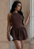 Women Summer Elegant Sleeveless Backless Dress
