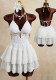 Women Sexy Halter Neck Lace-Up Multi-Layer Backless Holiday Dress