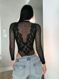 Women Sexy Floral Bodysuit