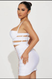 Women Cami Top and Pu Leather Skirt Two Piece Set