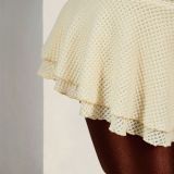 Women Sexy Floral Backless Lace-Up Tiered Dress