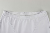 Women Sexy V Neck Halter Neck Crop Top and Cropped Pants Two Piece Set