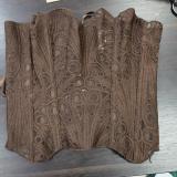 Women Embroidered Waist Trainer Bone Support Shaper Corset