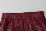 Women Ruched Sexy Midi Skirt