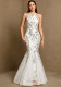 Women Halter Neck Beaded Sleeveless Mermaid Evening Dress