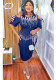Women Plus Size African Fitted Bodycon Dress