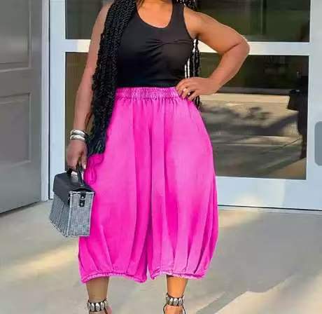 Loose Denim Wide Leg Pants for Casual Streetwear