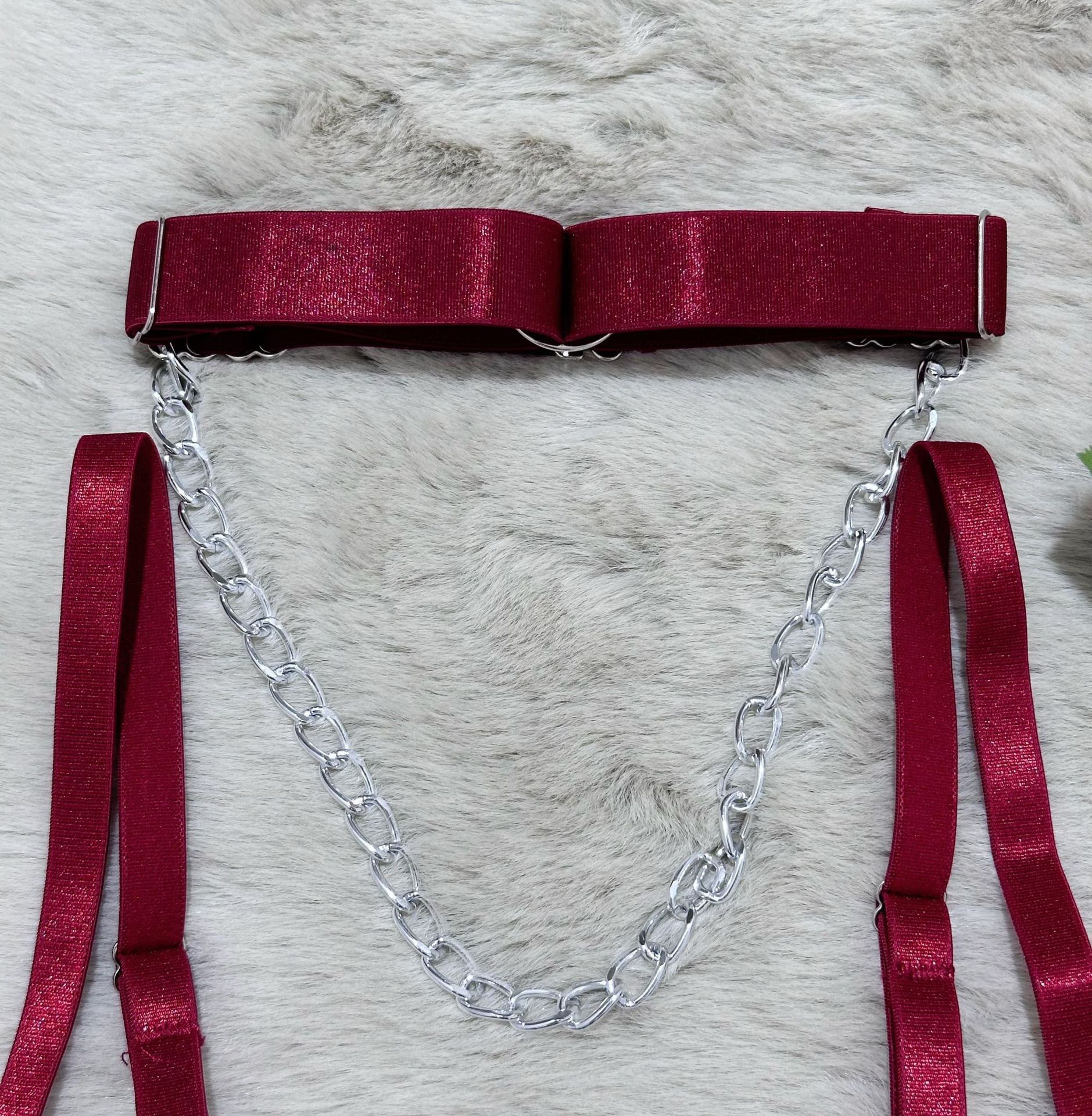 Mesh Boned Shapewear & Thong Lingerie Two-Piece Set