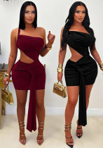 Women One Shoulder Sexy Dress