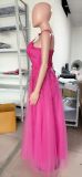 Women ball lace applique dress（Processing time need 3-6 days）
