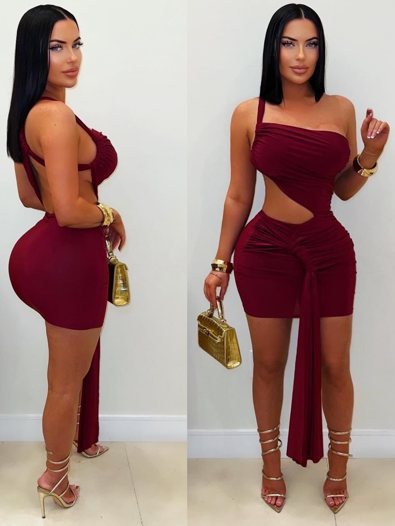 One-Shoulder Dress for Evening Parties