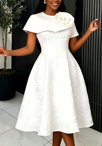 Women Elegant Appliqué Party Dress