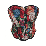 Women Waist Cinching Boned Corset Strapless Shaping Top