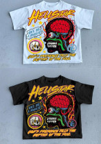 Cartoon Graphic Y2K Gothic Printed Couple T-Shirt Cartoon Graphic Y2K Gothic Printed Couple T-Shirt