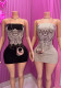 Women Sexy Strapless Mini Dress