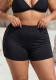 Women Sexy Lace Patchwork See-Through Casual Lace Sports Shorts