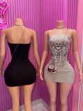 Women Sexy Strapless Mini Dress