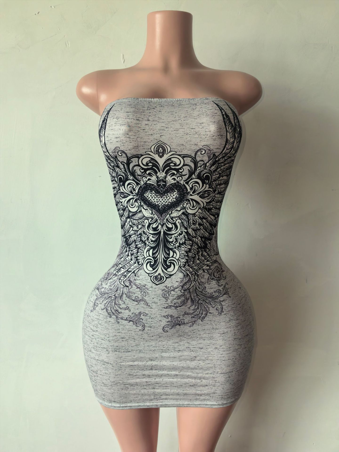 Strapless Mini Dress for Evening Clubwear