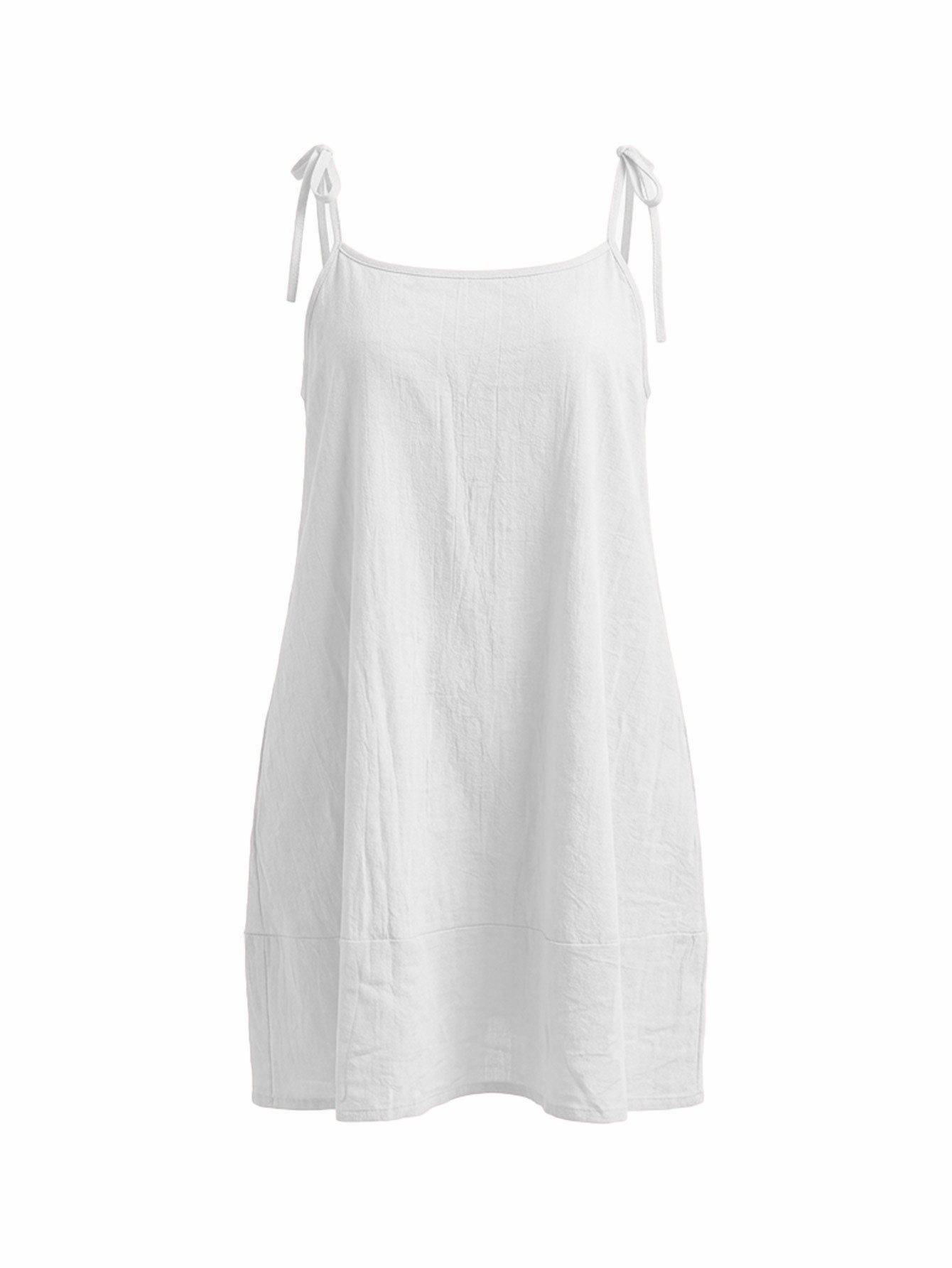 Square Neck Strap A-Line Dress for Summer Holidays