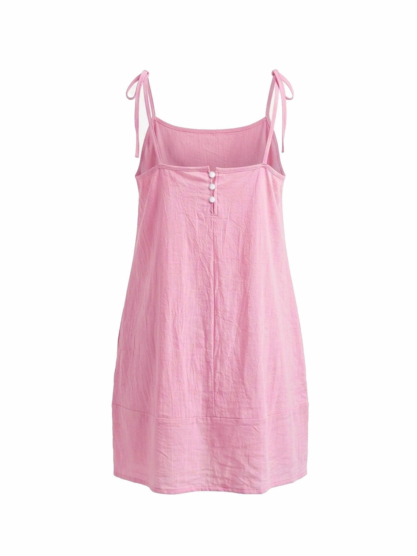 Square Neck Strap A-Line Dress for Summer Holidays