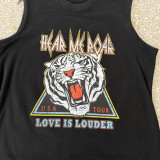 Summer Women Printed Halter Neck Slim Casual Tank Top