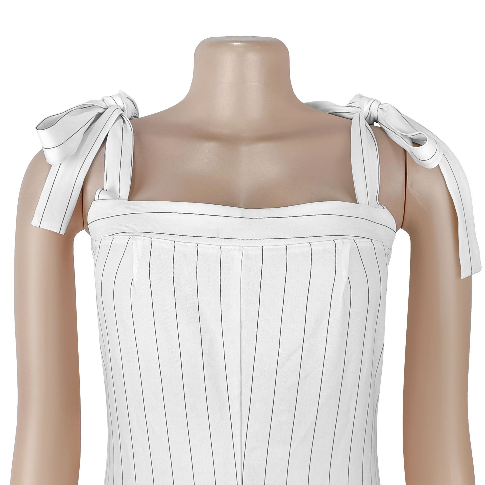 Striped Strap Wide Leg Jumpsuit for Casual Wear