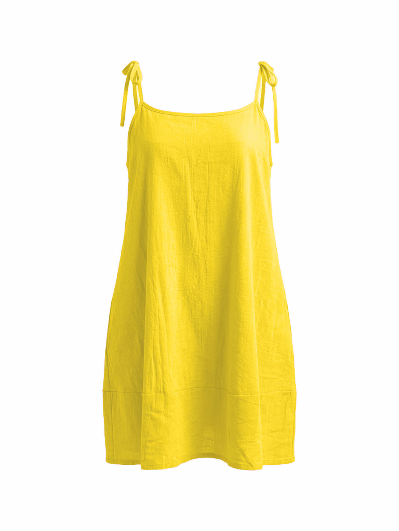 Square Neck Strap A-Line Dress for Summer Holidays